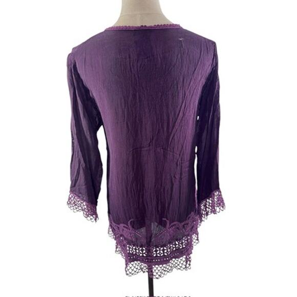 "Johhny Was" Assic, Embroidered ,Tunic Top, XS , Gypsy, Artsy, PLZ SEE PICS !! - Picture 3 of 13